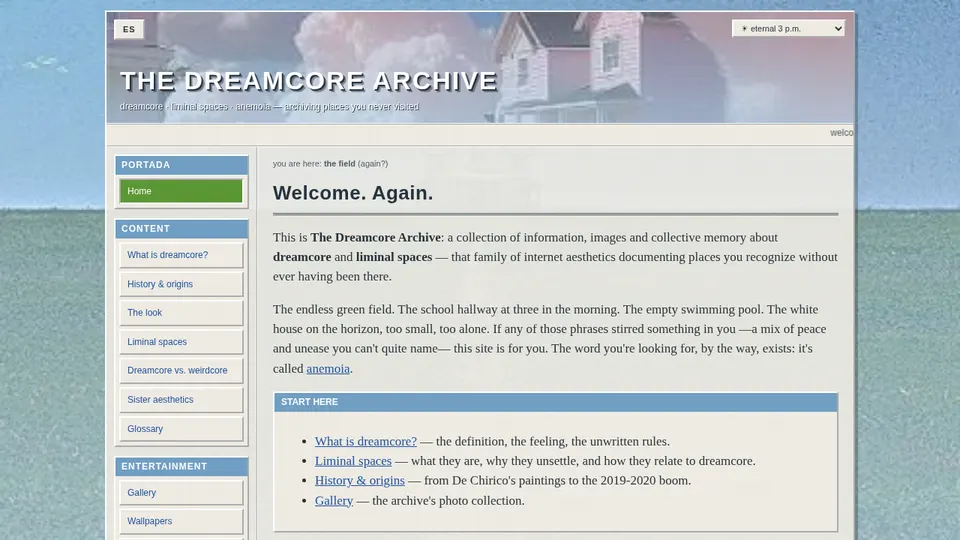 Portada de Dreamcore Archive